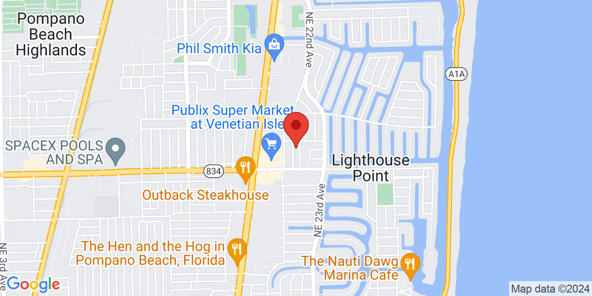 Map of Lighthouse Point Library